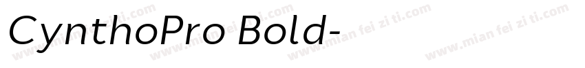 CynthoPro Bold字体转换
